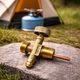Вентиль туристичний газовий латунний для балонів 21,8 мм - зображення 1