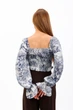 Блуза-селянка женская Where Uwear синяя 347262_M - изображение 3