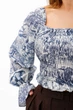Блуза-селянка женская Where Uwear синяя 347262_M - изображение 4