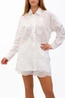 Сорочка жіноча Where Uwear біла з ажурною вишивкою 347240_One size - зображення 2