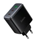 Супер швидка зарядка 65W Hoco Premium C160A PD QC 3.0 (2xUSB-C + USB-A) для MacBook iPhone Android + кабель Type-C - зображення 4