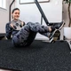 Мат-пазл DualMat 60×60×2 см (чорний/сині вкраплення) — 1 шт - зображення 5