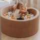 Сухой бассейн Joyful Kids мех Тедди 100x40 см Кэмел с шариками 100 шт - изображение 4