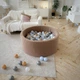 Сухой бассейн Joyful Kids мех Тедди 100x40 см Кэмел с шариками 100 шт - изображение 5