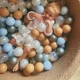 Сухой бассейн Joyful Kids мех Тедди 100x40 см Кэмел с шариками 100 шт - изображение 6