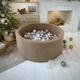Сухой бассейн Joyful Kids мех Тедди 100x40 см Кэмел с шариками 100 шт - изображение 8
