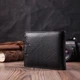 Чоловічий горизонтальний гаманець з натуральної шкіри ST Leather 22484 Чорний - зображення 8
