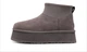 Уггі жіночі на платформі UGG Classic Mini Dipper Thundercloud 36 Сірі - изображение 3