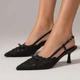 Босоножки женские Fashion 39 24,5 см черные 330 - изображение 1