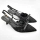Босоножки женские Fashion 39 24,5 см черные 330 - изображение 4