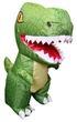 Динозавр на радиоуправлении T-Rex надувной от аккумулятора с пультом зеленый большой музыка движение 60 см - изображение 2