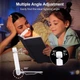 Світлодіодна лампа для читання Gritin LED Book Light USB-C, акумуляторна, кліпса для книги, 3 колірні температури, 5 рівнів яскравості, пам’ять режимів, до 80 годин роботи, гнучка, біла - изображение 4