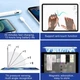Стилус для iPad 2018-2025 быстрая зарядка palm rejection type-c белый - изображение 3
