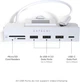 USB-C хаб SATECHI Clamp Hub для iMac 24 расширение портов алюминиевый адаптер серебристый - изображение 4