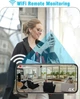 Wi-Fi камера 4K для дому нічне бачення датчик руху акумуляторна відеоспостереження - зображення 5