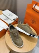 Мужские кроссовки цвета хаки Hermes Bouncing, натуральная кожа, 41 размер - изображение 7