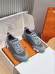 Мужские серые кроссовки Hermes Bouncing, натуральная кожа, 42 размер - изображение 2