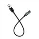 Перехідник Hoco LS28 Lightning 3in1 для заряджання/аудіо конверсії з LED індикатором 22СМ Графіт - зображення 3