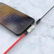 Перехідник Hoco LS28 Lightning 3in1 для заряджання/аудіо конверсії з LED індикатором 22СМ Графіт - зображення 4