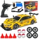 Машинка на радиоуправлении BMW M4 для дрифта 40 км/ч с полным приводом БМВ 4WD желтая - изображение 1