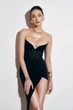 Спідниця асиметрична міді Shape of Angel XS чорна - изображение 1