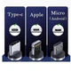 Кабель магнітний Denmen D09E 3 в 1 Lightning, Type-C, Micro-USB чорний - зображення 5
