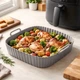 Форма силіконова для аерогрилю, мультипечі та духовки, антипригарна A-PLUS Silicone (4058 G) Сірий - зображення 4