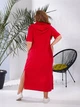 Женское платье спортивного стиля красное 48-50 р2322А.124 - изображение 5