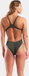 Купальник закритий для жінок Arena TEAM SWIMSUIT SWIM TECH SOLID темно-зелений Жіночий 42 - зображення 5