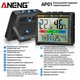Цифровой термогигрометр ANENG AP01 для помещений, электронные часы - изображение 5