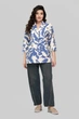 Жакет женский без подкладки лён бохо All Posa Айрис 102778 52 молочный - изображение 4