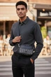Мужская сумка через плечо Lacoste Monogram кроссбоди для повседневной носки - изображение 2