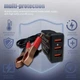 Крокодильный зажим для зарядки аккумулятора с 3 USB переходник для авто и мото акуммулятора - изображение 1