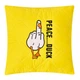 Подушка IDEIA "PEACE... DUCK" 40х40 см декоративна, Жовтий 000036091 - зображення 1