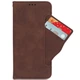 Чохол-книжка з кишеньками Deexe Wallet Stand для Motorola Edge 70 Fusion - Brown - зображення 3
