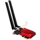 Мережа карта PCI-E Fenvi FV-BE8800 Wi-Fi 7 тридіапазонний адаптер модуль Bluetooth 5.4 Black Red (19127) - зображення 2