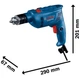 Дрель ударная Bosch GSB 600 (600 Вт, 3000 об/мин) c кулачковым патроном (26843) - изображение 3