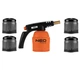 Газова паяльна лампа NEO Tools (0.19 л, 1,2 кВт, 1350°C) з 4 картриджами (26849) - зображення 1