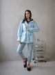 Женский тренч Рим LEO PRIDE 0192 52 (54) Голубой ( LP - 0192/3 N ) - изображение 1