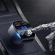 FM - трансмітер JOYROOM JR-CL02 with Bluetooth FM Shadow Series Wireless Black - изображение 7