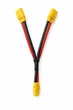 Кабель-перехідник XT90 (1 Female → 2 Male) 8AWG 10см для паралельного підключення двох акумуляторів - зображення 1