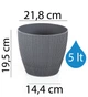 Вазон д/квітів SUMELA 5л антрацит (20-SML401102-200100) - зображення 3