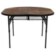 Туристический стол Bo-Camp Woodbine Oval 100x70 cm Black/Wood look (1404185) Bo-Camp 1404185 1003598 - изображение 2