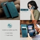Чехол-книжка CaseMe из нубука для iPhone 17 Pro Max Бирюзовый - изображение 3