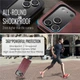 Чохол-книжка CaseMe з нубуку для iPhone 17 Pro Max Бордовий - зображення 3
