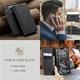 Чохол-книжка CaseMe з нубуку для iPhone 17 Pro Max Чорний - зображення 5