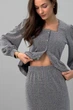 Жіночий костюм (кофта + спідниця) Nenka XL Графітовий (nenka3329-XL) - зображення 4