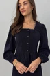 Жіночий костюм (кофта + спідниця) Nenka XL Синій (nenka3330-XL) - зображення 3