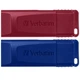 USB флеш накопичувач Verbatim 2x32GB Store'n'Go Slider Red/Blue USB 2.0 - зображення 1