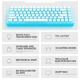 Ігрова механічна клавіатура ONIKUMA G-20 Pro, геймерська бездротова Bluetooth, RGB підсвітка, для ПК та ноутбука Білий - зображення 5
